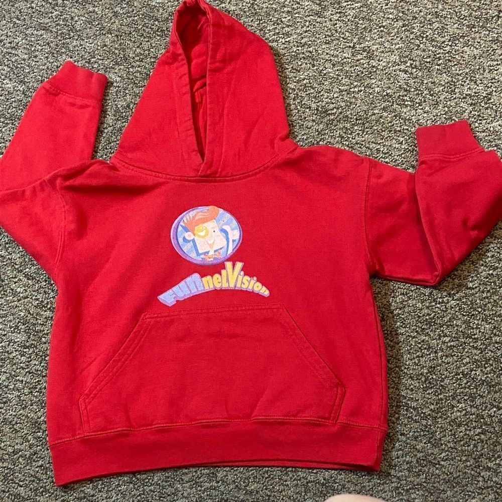 Live And Tell L.A.T Fun meL Vision Red Kids Hoodie with Graphic Print Youth S